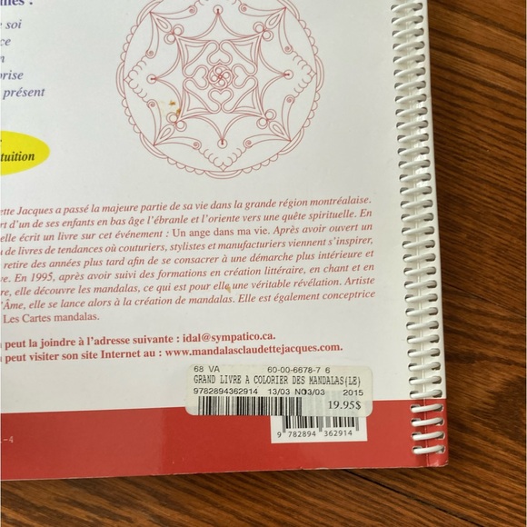 NWT mandala meditation relation coloring body - Picture 2 of 4